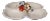 Vintage Italian Floral 4-Part Serving Platter For Sale