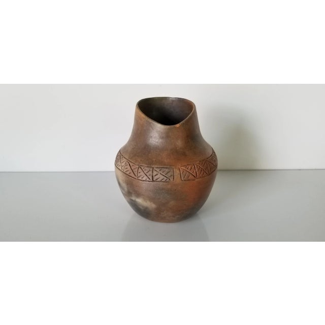 Native American Vintage Native American-Style Art Pottery Vase For Sale - Image 3 of 10
