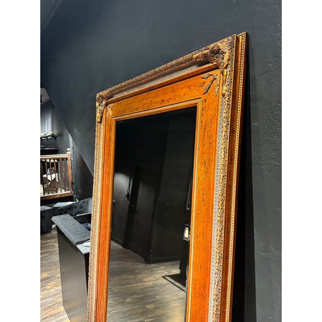 8 Ft Giant Massive Copper Antique Mirror For Sale - Image 9 of 12