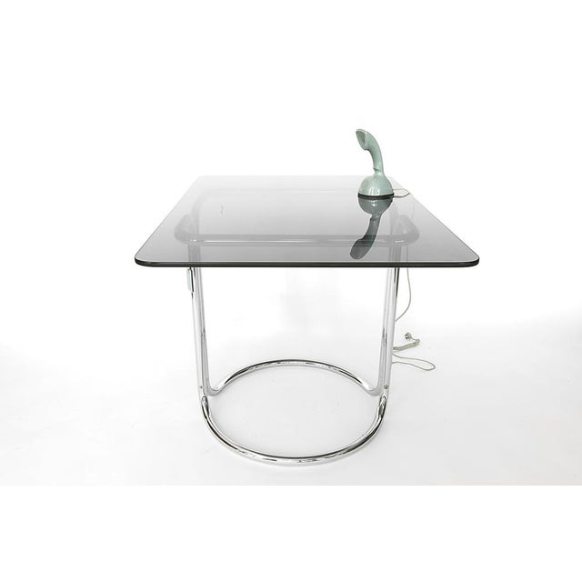 Silver Italian Dining Table in the style of Giotto Stoppino, 1970 For Sale - Image 8 of 9