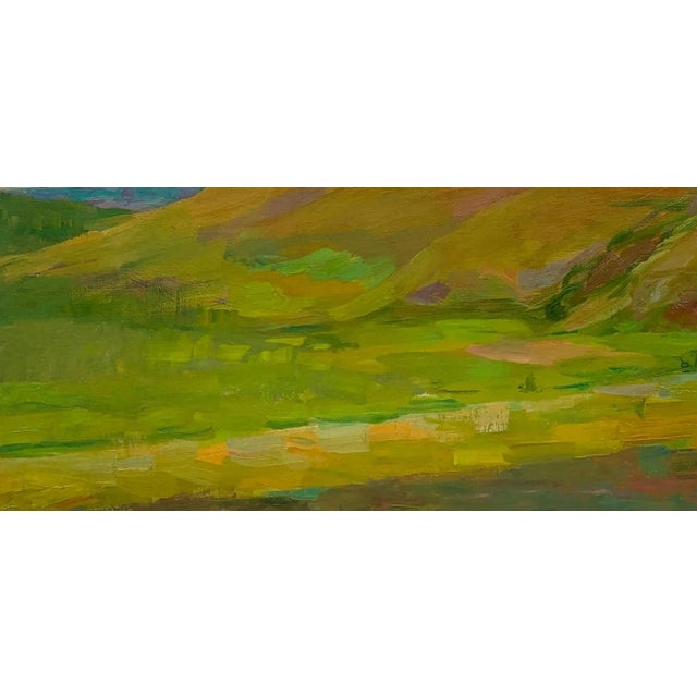 Original Oil Painting, Rural Landscape Art, Farmhouse Wall Decor, Village Scene, Impressionist Style 59-125 For Sale - Image 4 of 6