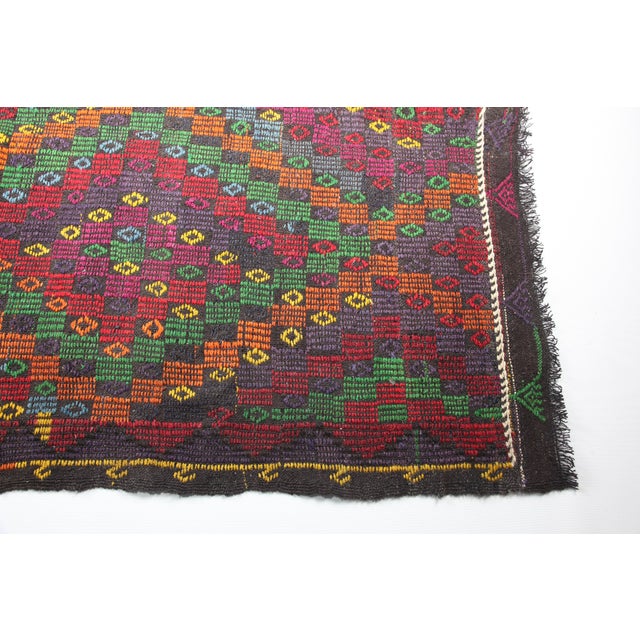 Vintage Nomadic Kilim Rug-6’6’x7’5" For Sale - Image 12 of 14