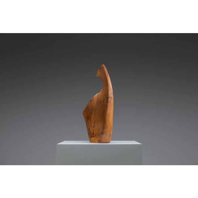 1980s Sculptural Form in Elm, 1985 For Sale - Image 5 of 18
