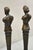 Antique French Renaissance Large Figural Bronze Man & Woman Bust Andirons - Pair For Sale - Image 10 of 10