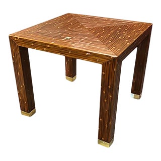 1980s Parsons Style Game Table For Sale