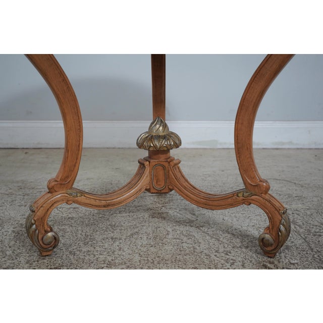 Italian Style Green Marble Top Round Lamp Table For Sale In Philadelphia - Image 6 of 12