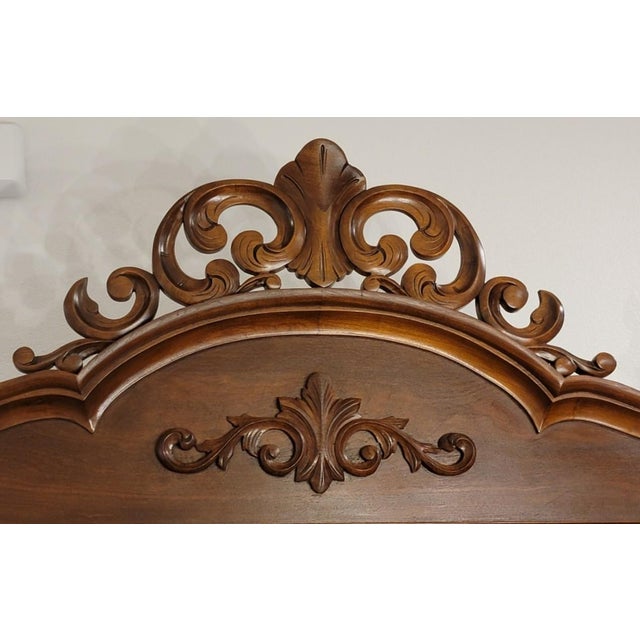 19th Century American Rococo Revival Walnut Burl Breakdown Armoire For Sale - Image 16 of 18