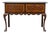 English 19th Century Two-Toned Oak Server with Drawers and Carved Apron For Sale