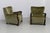 Mid-Century Modern Danish Art Deco Green Velvet Lounge Chairs, 1930s, Set of 2 For Sale - Image 3 of 18