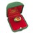 Gold Vintage 18k Gold Citrine Cabochon and Green Enamel Roberto Legnazzi Ring, Size 7.25 For Sale - Image 8 of 13