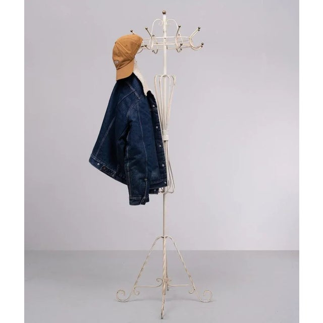France Provincial Standing Coat Rack, 1950s For Sale - Image 4 of 9
