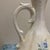 Vintage Iridescent Ivory Ceramic Pitcher Vase Hand-Painted Blue Flowers & Gilt Trim For Sale In Minneapolis - Image 6 of 10