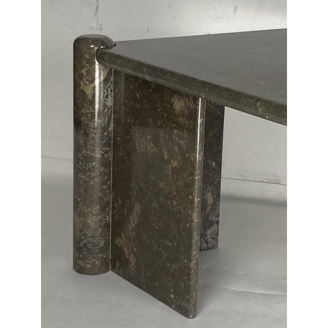 Italian Marble Teardrop Coffee Table in the style of Angelo Mangiarotti, 1980s For Sale - Image 6 of 17
