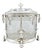 Antique Edwardian English Biscuit Barrel with Silver Plated and Cut Glass Liner, England, 1900 For Sale