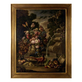 Alfredo Mahieux, Still Life with Pheasant, 20th Century, Oil on Canvas For Sale