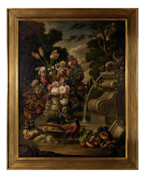 Alfredo Mahieux, Still Life with Pheasant, 20th Century, Oil on Canvas