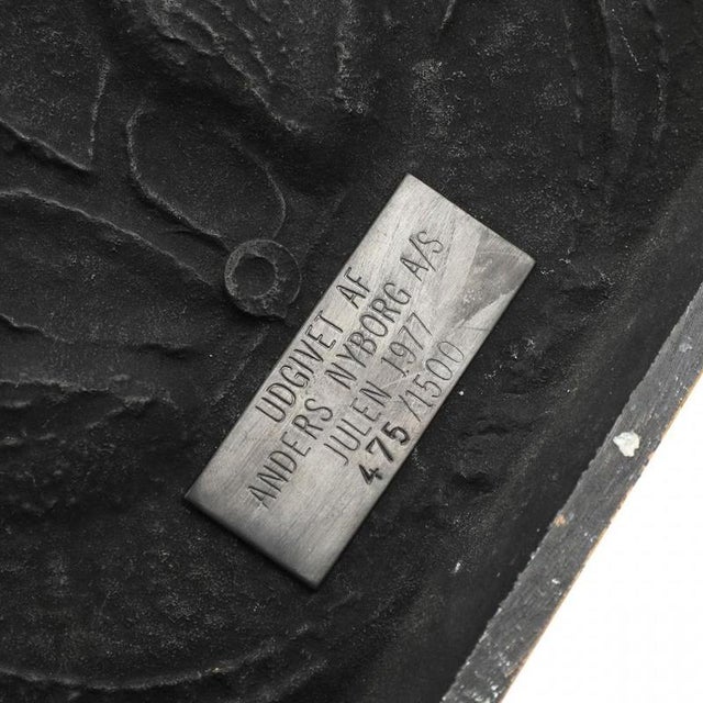 Henry Heerup (b. Copenhagen 1907, d. 1993) ''The Star Child''. Relief of patinated bronze. Signed Heerup. Edition...