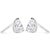 Contemporary 14K White Gold 1.0 Cttw Pear Shape Solitaire Lab Grown Diamond Stud Earrings (F-G Color, VS2-SI1 Clarity) - 2 Pieces For Sale - Image 3 of 5