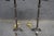 Pair of Brass & Bronze Finish Table Lamps With Coconut Shell Shades For Sale - Image 11 of 12