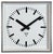 Industrial Grey Square Wall Clock from Pragotron, 1980s For Sale - Image 17 of 17