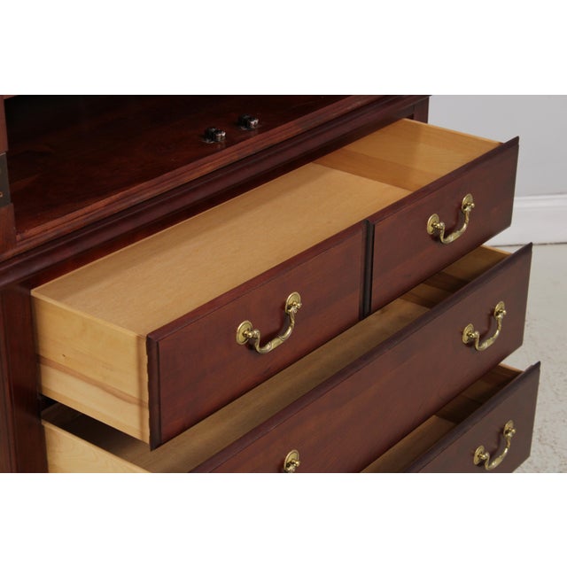 Wood Pennsylvania House Cherry Bedroom Armoire Cabinet For Sale - Image 7 of 15