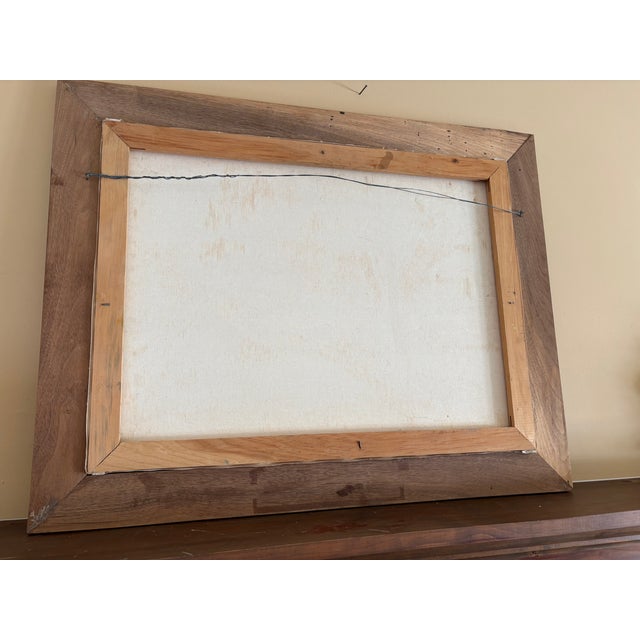 1980s 1980s Signed Original Oil on Canvas Clarke County Virginia, Burwell-Morgan Mill, Millwood For Sale - Image 5 of 5