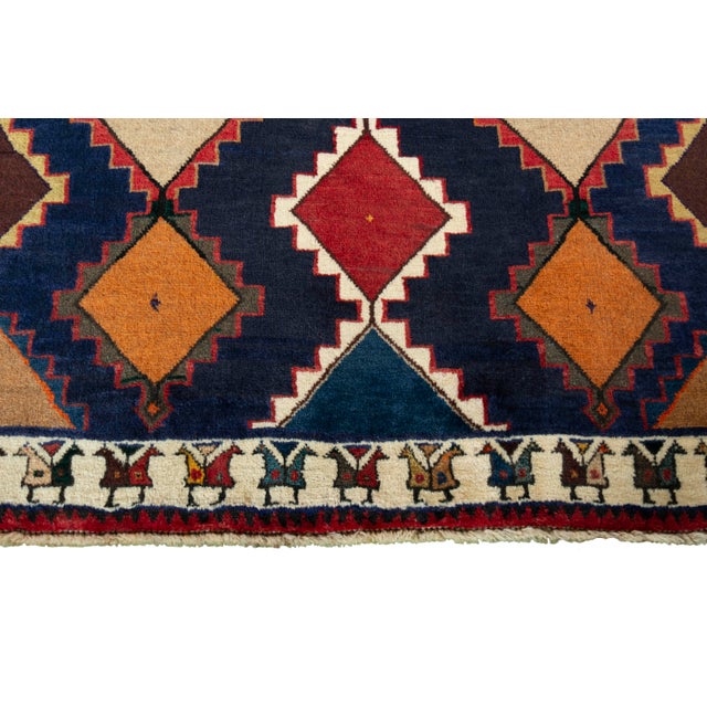 Hand-Knotted Gabbeh Nomad Rug For Sale - Image 6 of 11