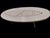 Vintage Mid-Century Modern Oval Mosaic White Bronze Tile Coffee Table For Sale - Image 9 of 12