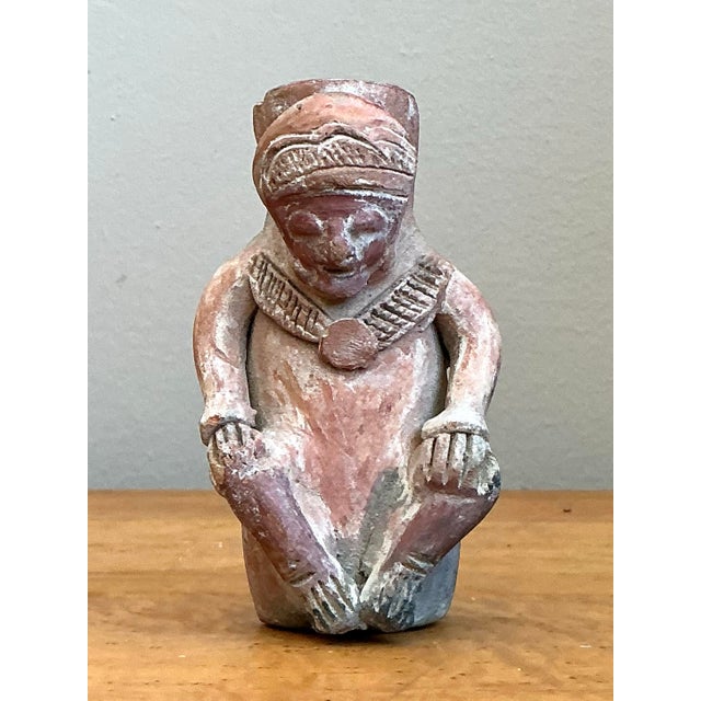 Vintage Pre Columbian Figure For Sale - Image 10 of 12