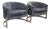 Pair of Mid-Century Chrome Tub Lounge Chairs Attributed to Milo Baughman For Sale