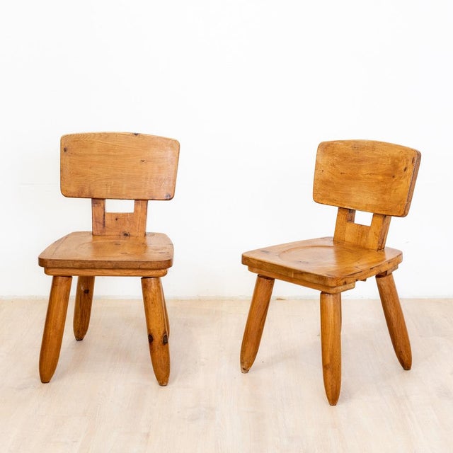Brutalist Elm Chairs, 1970s, Set of 2 For Sale - Image 11 of 11