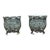 Matching Pair of Antique Victorian Cast Iron Reticulated/Lacework Planters For Sale