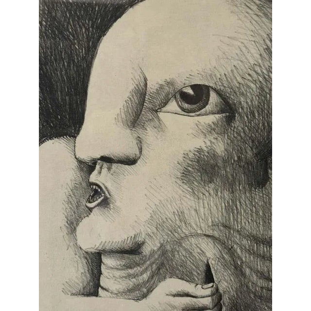 Figurative "Kopffüßler Mit Einer Wunde (Head-Footer With a Wound)" Lithograph by Horst Ante For Sale - Image 3 of 10