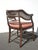 Vintage Polynesian Bamboo Cane Back Barrel Accent Chair W Cane Seat & Cushion For Sale - Image 12 of 17