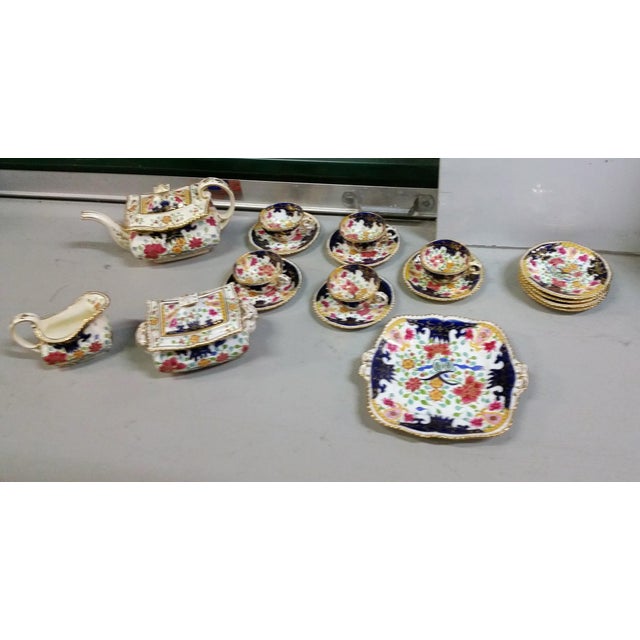 Coalport Porcelain Regency Chinoiserie Dessert Service, John Rose & Co., 58 Pieces For Sale - Image 9 of 17