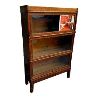 The Globe-Wernicke Co Arts & Crafts Barrister Bookcase For Sale