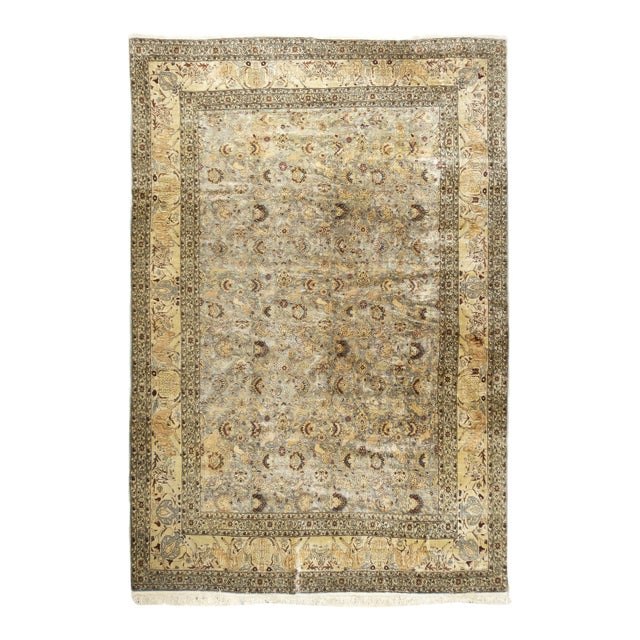 Antique Turkish Hereke Rug 6’10" X 10’0" For Sale