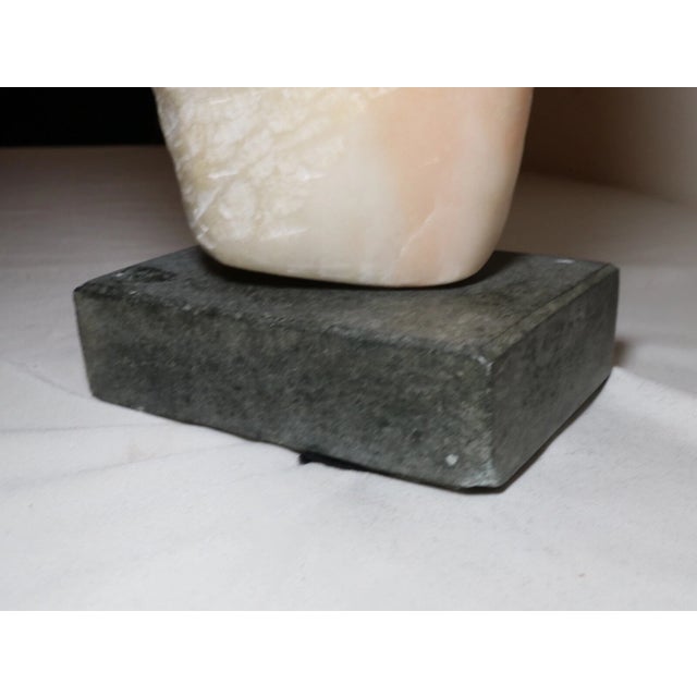 1940s Modern Hand Carved Soapstone Stone Screaming Man Sculpture Statue Figure For Sale - Image 12 of 12