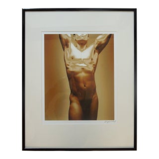 1990s Rare Male Nude Photograph by Douglas Kirkland "Golden Boy" For Sale