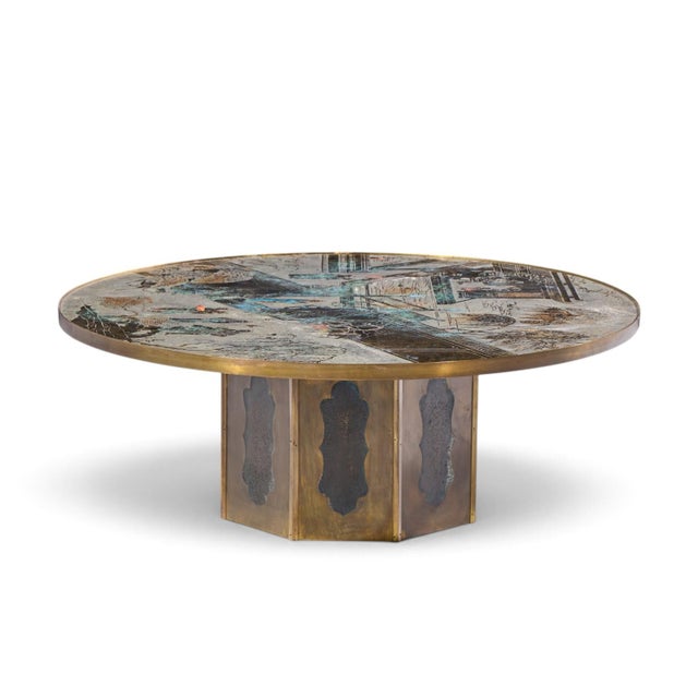 Bronze Philip and Kelvin LaVerne Mid Century Chan Bronze Coffee Table For Sale - Image 8 of 11