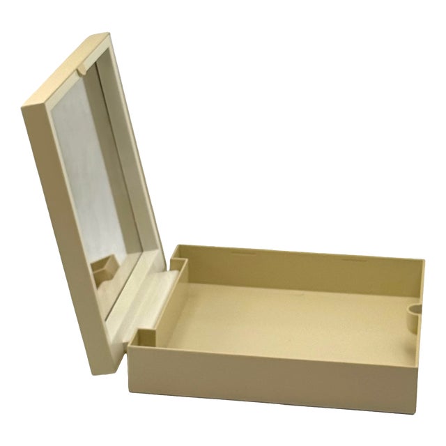 Minimalist Mirror Storage Box by Makio Hasuike for Gedy, Italy, 1970s For Sale