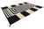 2020s Modern Navajo-Style Hand-Knotted Wool Rug – Black & Cream Graphic Geometric For Sale - Image 5 of 12