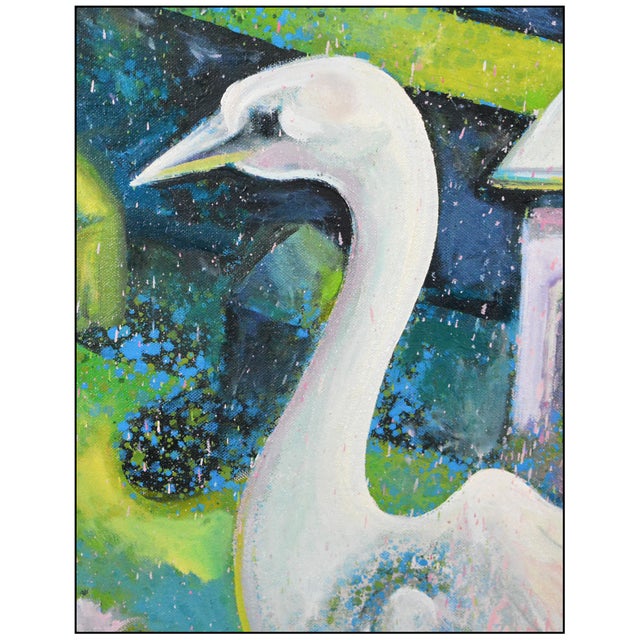 Contemporary Late 20th Century Gardens Contemporary Oil Painting on Canvas Lowell Blair Nesbitt For Sale - Image 3 of 5