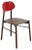 Red Bokken Chair in Beech Structure Stained with Lacquered Back by Colé Italia For Sale
