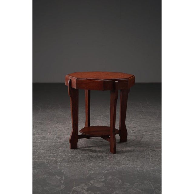 Amsterdamse School Side Table, 1930s For Sale - Image 11 of 14