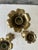 Vintage Brass Tulip Candlestick Trio – Sculptural Flower Form For Sale In New York - Image 6 of 8