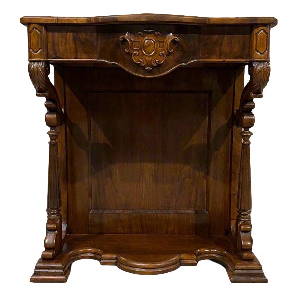 Antique Louis Philippe Console Table in Walnut For Sale