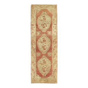 Zabihi Collection Antique Turkish Floral Runner