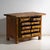 This industrial chest of drawers in pine and iron is an industrial drawer cabinet with ten drawers and a thick top, fitted...