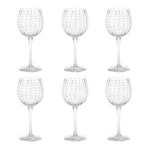 8.5" Tall Fintan Wine Goblets, Set of 6